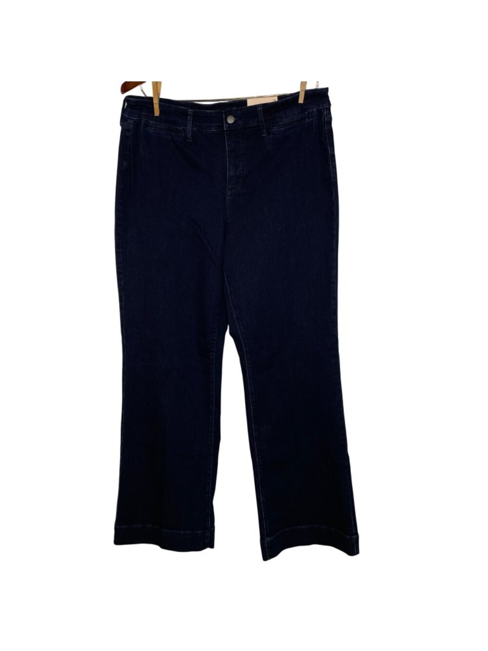 NYDJ Teresa Trouser Wide Leg Jeans Sz 16 Dark Enzyme Wash MTEN737T